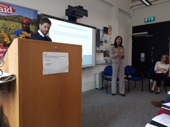 Great discussion at today’s launch of @DrDrewMikhael’s and my research w/<a href="/ChristianAidIrl/">Christian Aid Ireland</a> on conflict prevention in humanitarian programmes. Check out the report at: christianaid.ie/resources/inte…