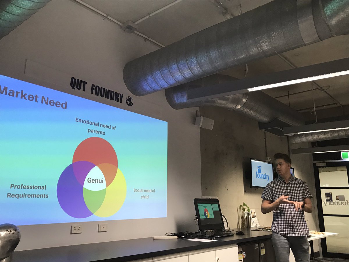 QUTEship's tweet image. #IDEASlaunched @qutfoundry pitch by #Genui: for kids w #epilepsy it’s tough😔having to wear bulky uncool looking #headgear to stay safe🧠 #Genui solves that w/ a scientifically tested material &amp;amp; design for a comfy &amp;amp; cool looking advanced safety #headwear w @ANTIordinary1 IP #NDIS