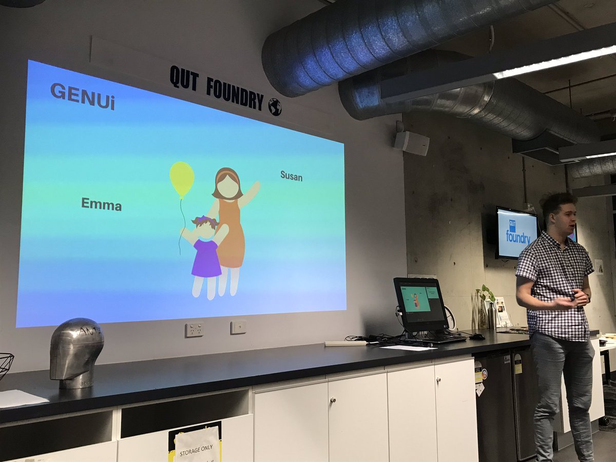 QUTEship's tweet image. #IDEASlaunched @qutfoundry pitch by #Genui: for kids w #epilepsy it’s tough😔having to wear bulky uncool looking #headgear to stay safe🧠 #Genui solves that w/ a scientifically tested material &amp;amp; design for a comfy &amp;amp; cool looking advanced safety #headwear w @ANTIordinary1 IP #NDIS