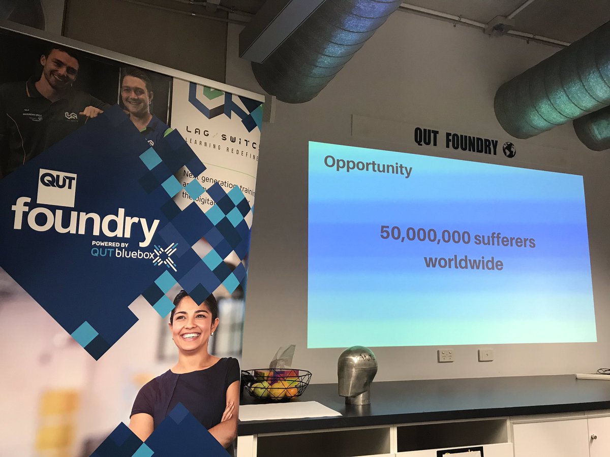 QUTEship's tweet image. #IDEASlaunched @qutfoundry pitch by #Genui: for kids w #epilepsy it’s tough😔having to wear bulky uncool looking #headgear to stay safe🧠 #Genui solves that w/ a scientifically tested material &amp;amp; design for a comfy &amp;amp; cool looking advanced safety #headwear w @ANTIordinary1 IP #NDIS