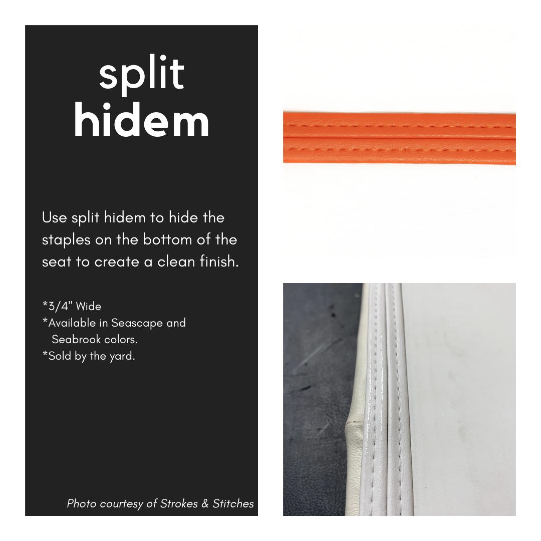 AlbrightsSupply's tweet photo. Use split hidem to hide the staples on the bottom of the seat to create a clean finish. Hidem is available in Seascape and Seabrook colors to complete any boat seat!
#staplehidem #hidem #boatseats #seascape #seabrook #albrightssupply
2w https://t.co/YhaIXd8n2E