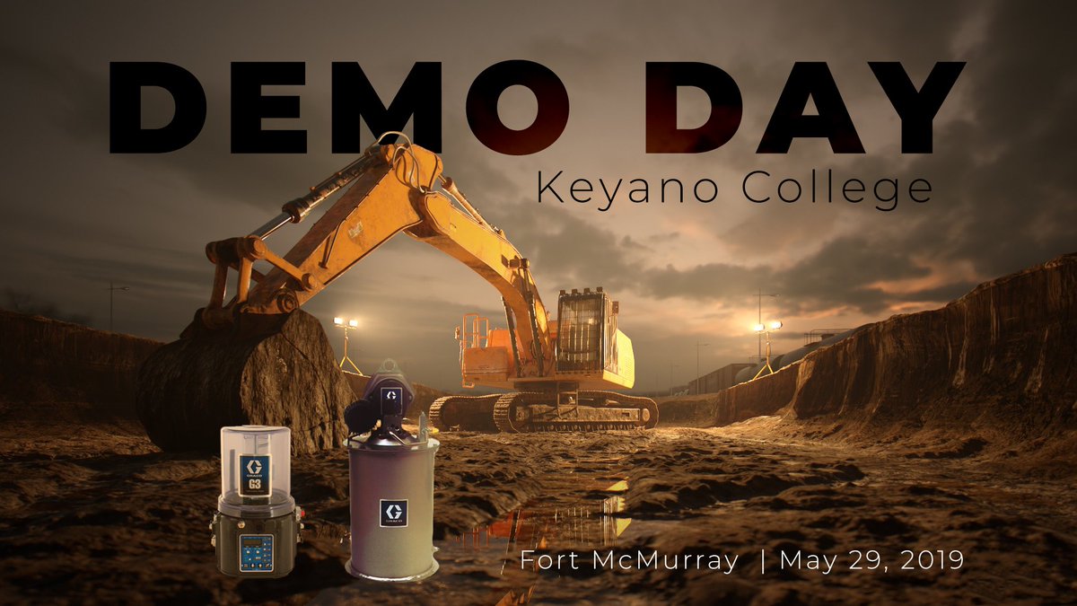 Join us for a free Demo/Training event at Keyano College (Suncor Energy Industrial Campus) in Fort McMurray on May 29th from 9am-12pm. #FortMcMurray #Alberta #KeyanoCollege #yellowiron #conveyors #crushers #feeders #sizers #automaticlubrication  eventbrite.ca/e/demo-day-key…