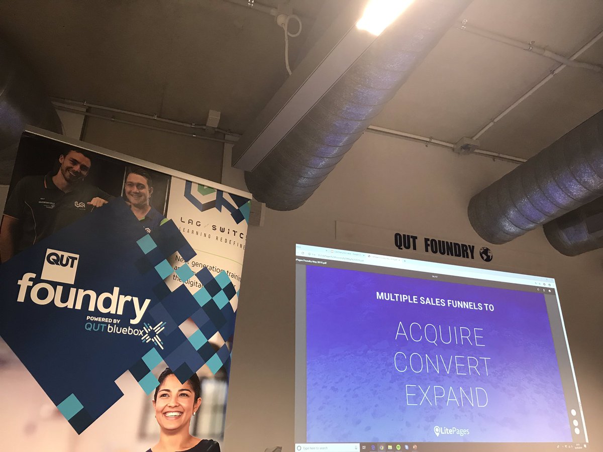 QUTEship's tweet image. #IDEASlaunched @qutfoundry pitch by #LitePages: #smallbiz owners find it challenging to balance value creating work with other work like #marketing, #Leadgeneration, managing jobs &amp;amp; admin. LitePages can do the lot in one spot, helping businesses to #grow