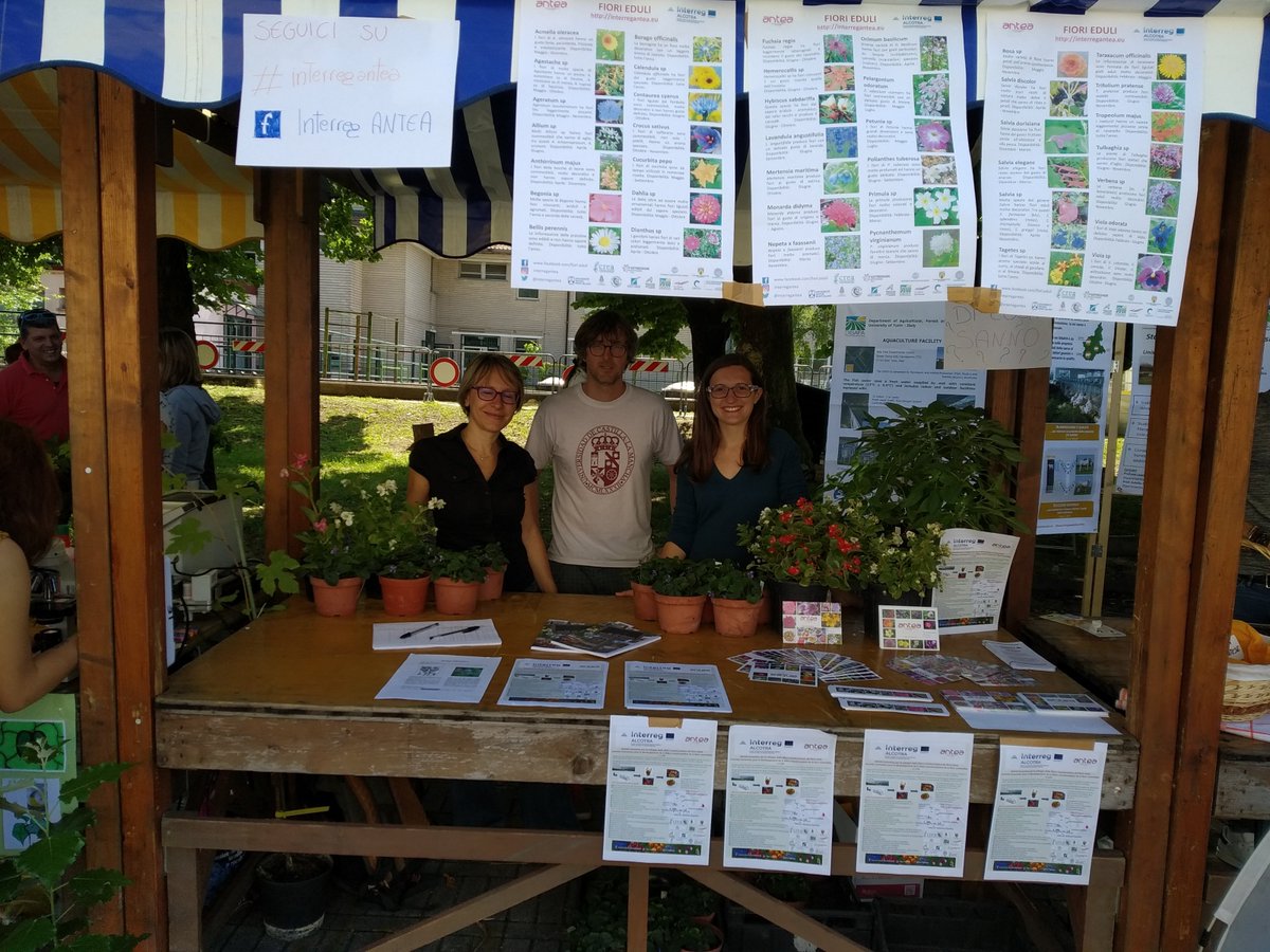 interregantea's tweet photo. ANTEA è alla festa Agrovet
c/o campus Disafa - UniTO
23 maggio 2019 @InterregALCOTRA #antea #itafra #fiori #eduli #fleurs #comestibles https://t.co/TPIEljT3BE