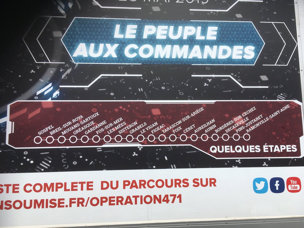 LaureTachoires's tweet photo. Le #holovan de la #FranceInsoumise est à #Ramonville jusqu’à 18:30 !
Place Jean Jaurès près du cinéma
Venez https://t.co/eseWLyLAlb ! https://t.co/B5551N5R8v