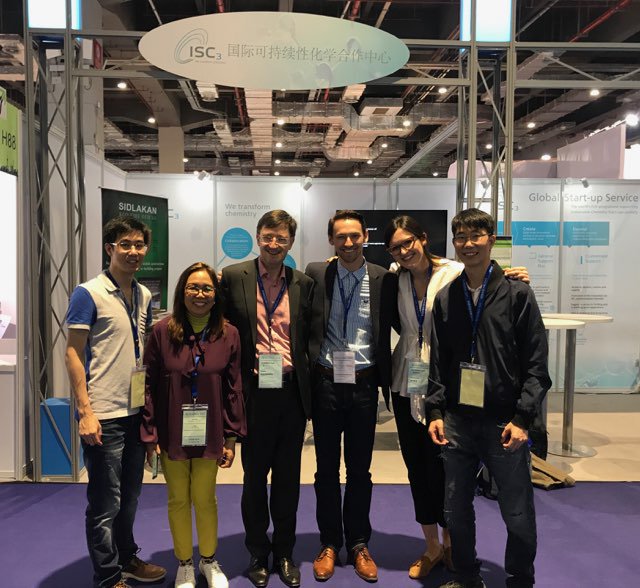 isc3centre's tweet photo. After three intense days full of fruitful networking at #AchemAsia 🌎🧪 a tired but very happy ISC3 team says good bye and until next time! #SustainableChemistry @ACHEMAworldwide #China #Shanghai https://t.co/AmclmliohC