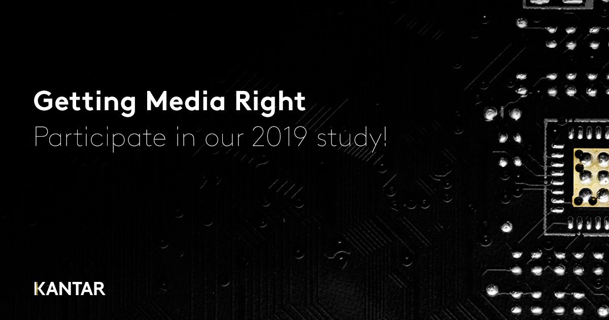 Kantar_NA's tweet photo. Are you a senior marketer who loves discussing industry trends and your perspectives? Share your insights in our Getting Media Right 2019 survey and make your voice heard! https://t.co/sWoTnYV4BJ https://t.co/GSIMVYAOlf