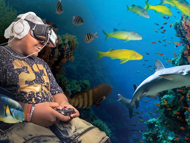 modrnhealthcr's tweet image. To enhance the effect of medication, cut the amount of #opioids used in treatment and lower the chances a patient is admitted, @StJude is experimenting with whether it can reduce patients’ sickle cell disease pain with virtual reality. #VR bit.ly/2VRwi6c