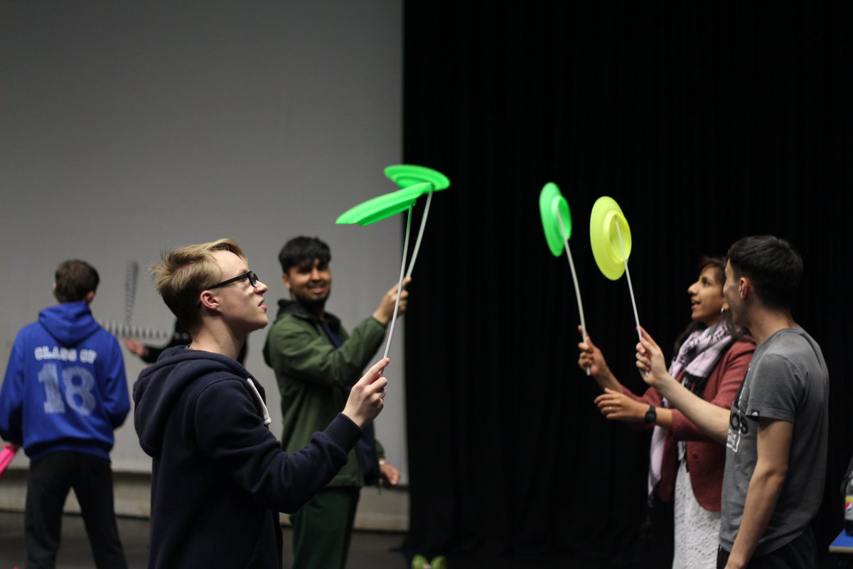 accrosscollege's tweet photo. We would like to thank Angus Mcleod from Dodgers Circus Workshops for coming into college today and working with the students (and having fun) teaching them the fundamentals of some circus skills including, Juggling, Diablo's, Devil sticks and more.  It was great fun! 🤡🎪��‍♀️ https://t.co/082duMLpKH