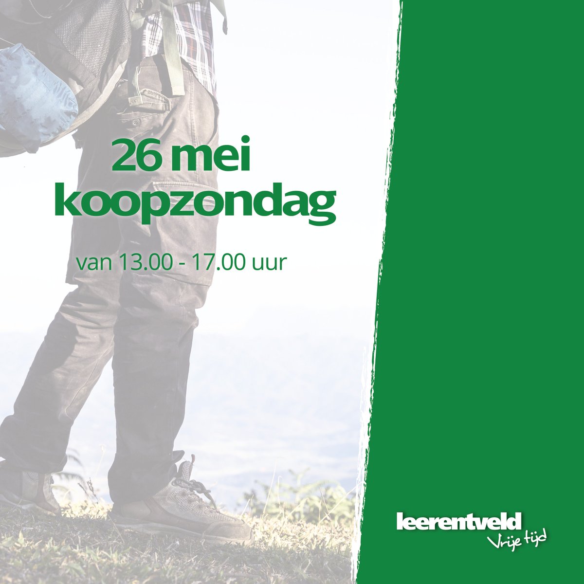 Koopzondag 26 mei geopend van 13.00 – 17.00 uur - mailchi.mp/leerentveldvri…