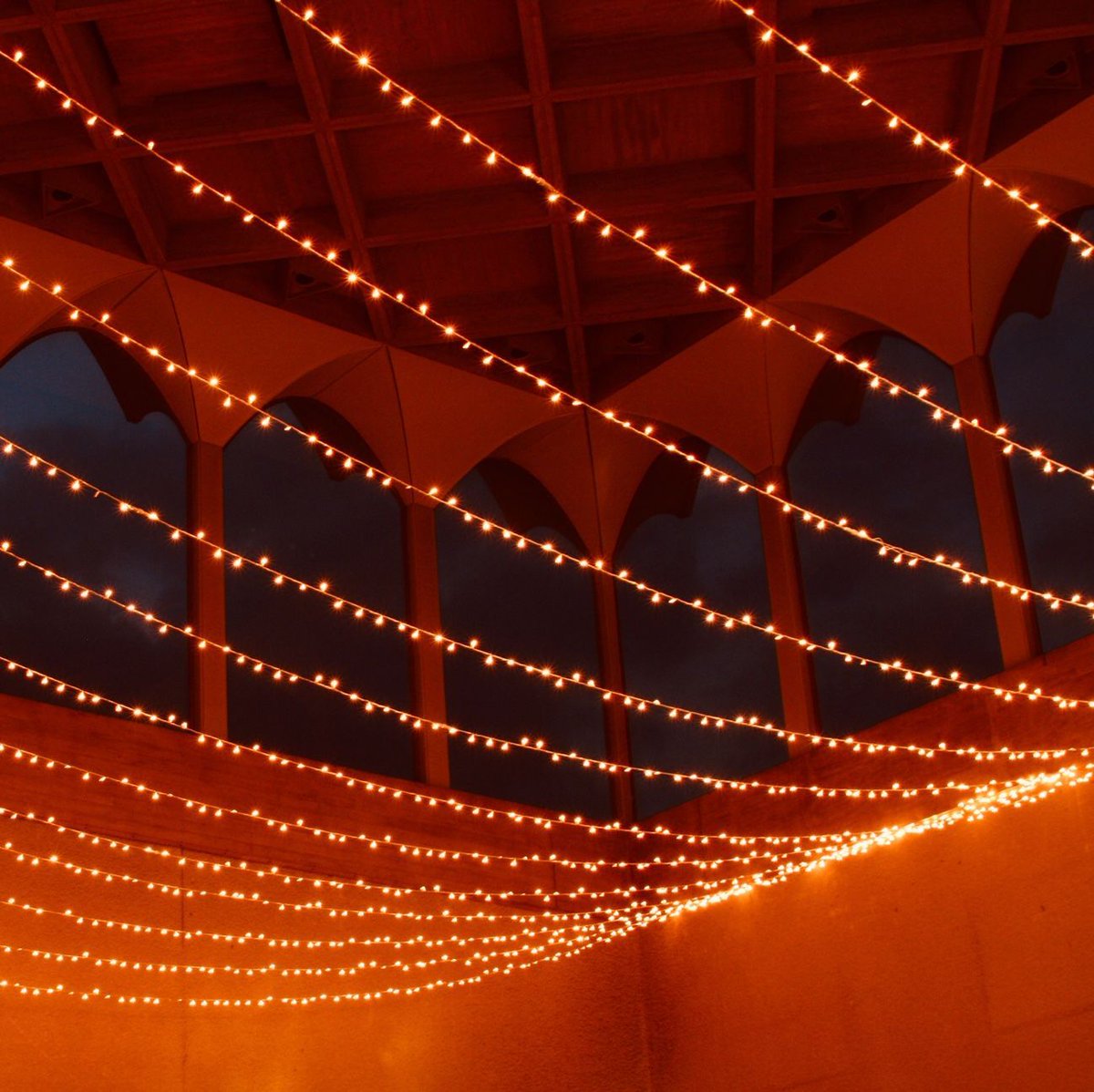 We love fairy lights!  Did we say that already?
#weddinglighting
#weddingdecor
#venuetransformation
<a href="/FitzwilliamColl/">Fitzwilliam College</a>