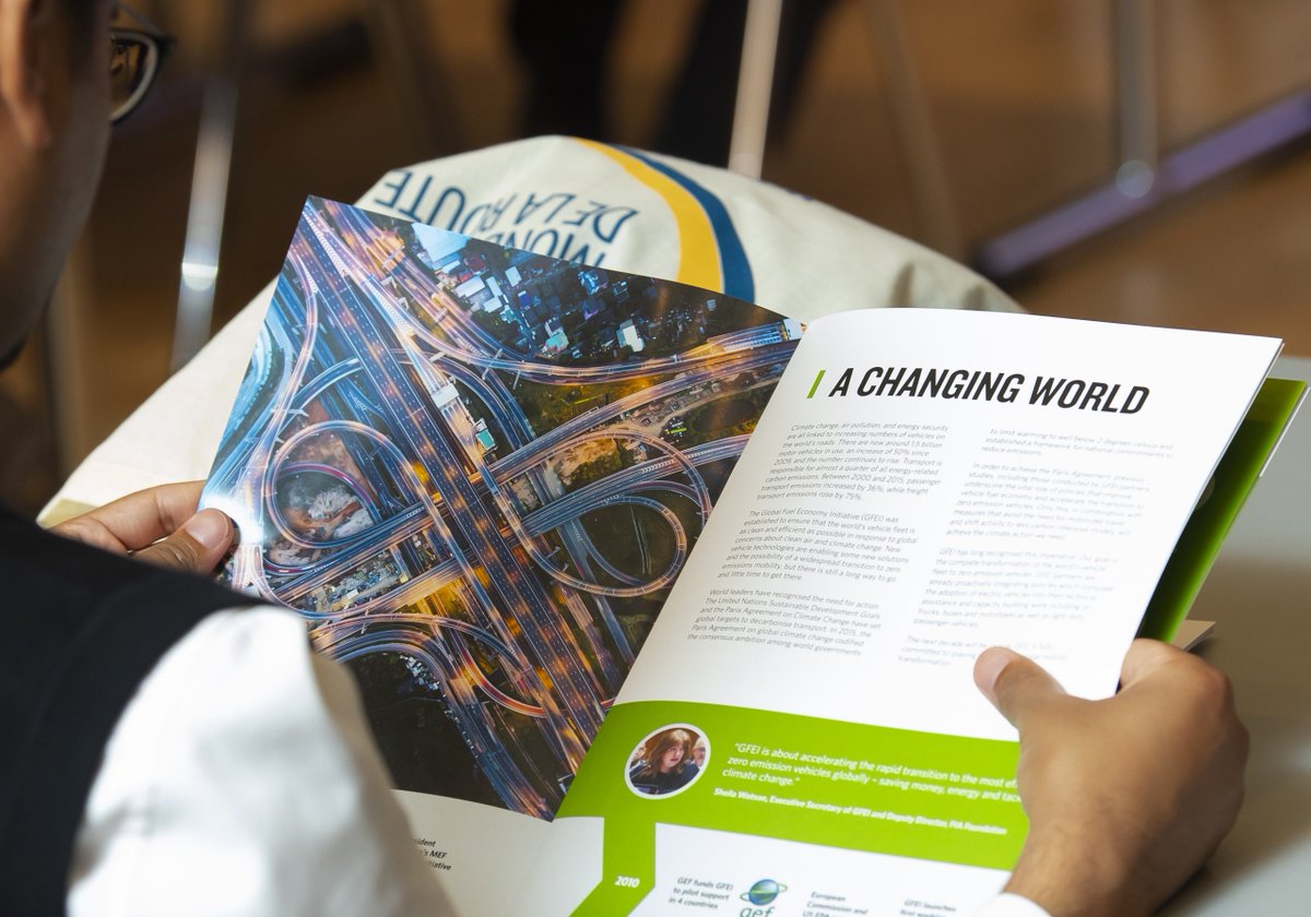 GlobalFuelEcon's tweet photo. "If we want to meet the Paris climate crisis targets, the current plans are too late; we cannot do without the modal shift and we must fast track new technology to have even a tiny chance of meeting our global commitments," says @UNEnvironment's @Rob_AQMobility at #ITF19 https://t.co/WbYJ7C37f6