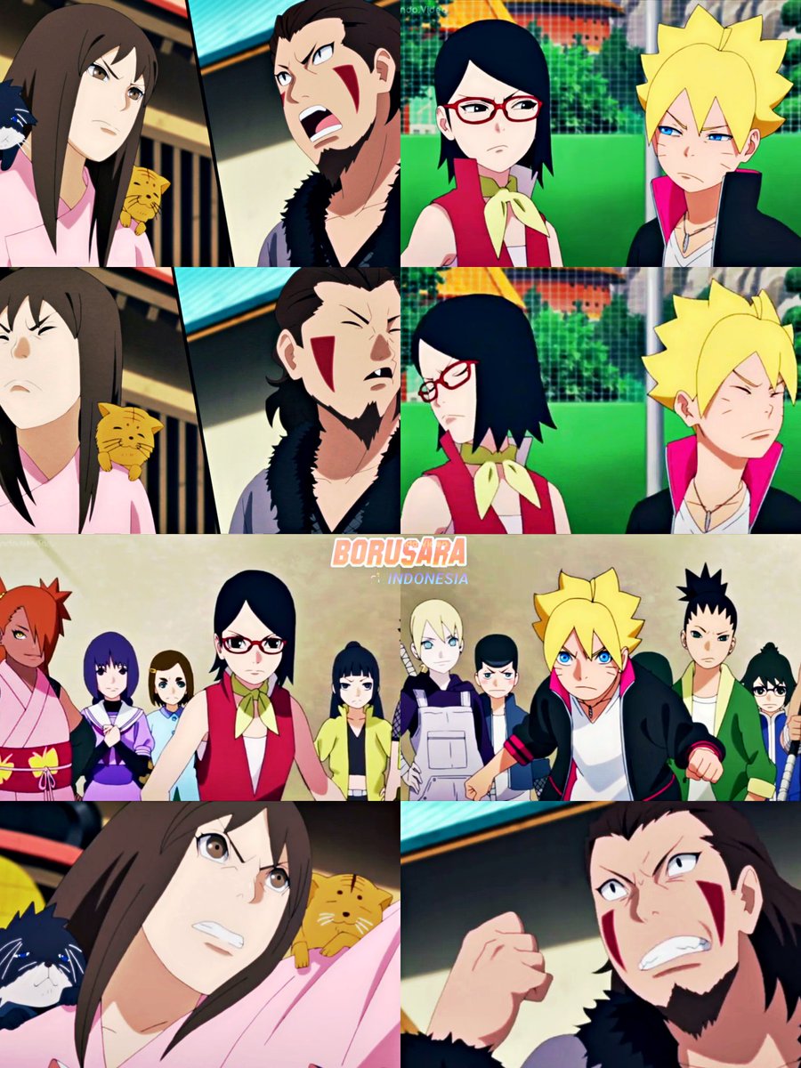 ...the fact that they're care each other #BoruSara #KibaTama #Boruto #...