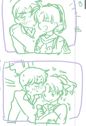 キスの日間に合いそうにありませんな!ペンを握るのが遅い 