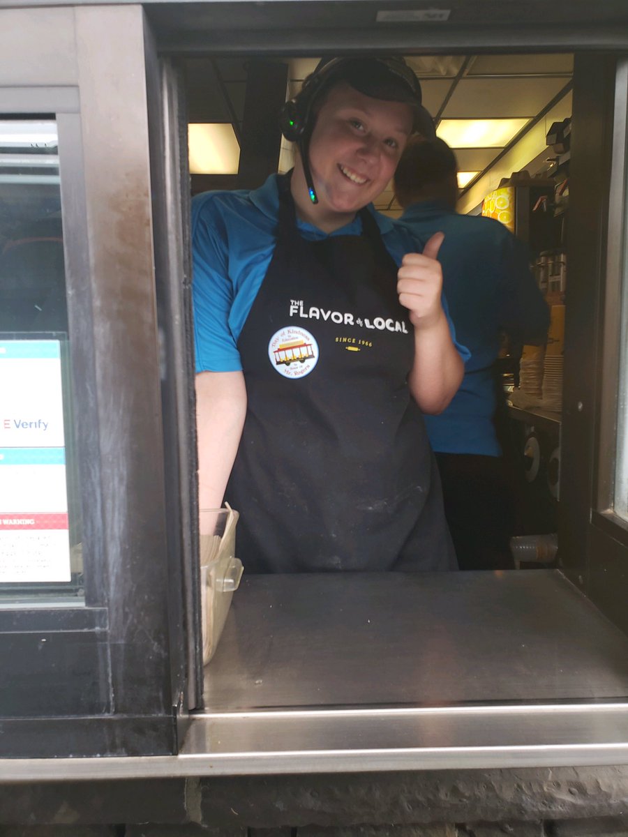 KathrynM101's tweet photo. Thanks to @TenWilliams3 for sharing our #143DayEdu Stickers with a neighbor at our @Biscuitville! @JenWilliamsEdu @WSKG https://t.co/B2KAITD09K