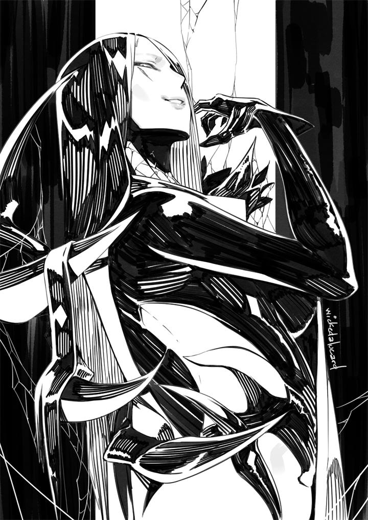 Sketch commission for Jowayne Strachn.

Did this around March but forgot to upload;;;

It's his OC, Jorogumo. 