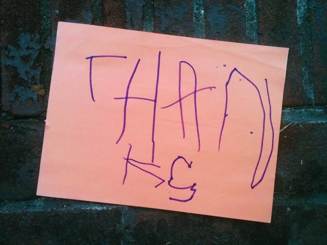 AbbysHomeHelp1's tweet photo. Little things like this make our day at #abbyshomehelp #๐ on a visit to one of my clients this morning her little girl wrote me this sweet thank you note, it was so cute!! โค๏ธ #castlecroft https://t.co/UGulI2UFZZ