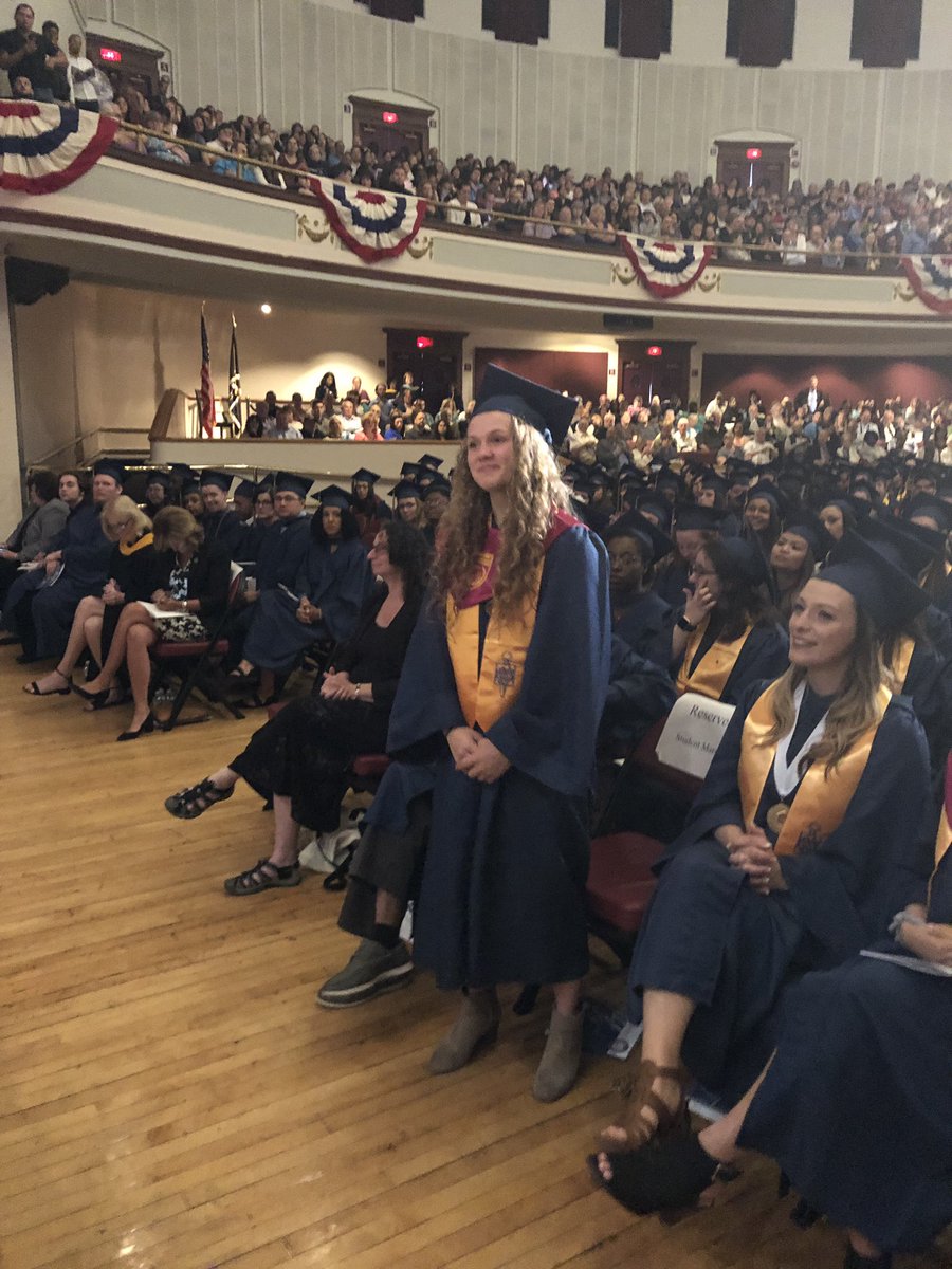 patrickecook's tweet image. Super proud of our Paul Sullivan #Leadership #MCCGrad Brittany Brown of #Westford getting a shoutout at @middlesex_cc commencement @LowellAud