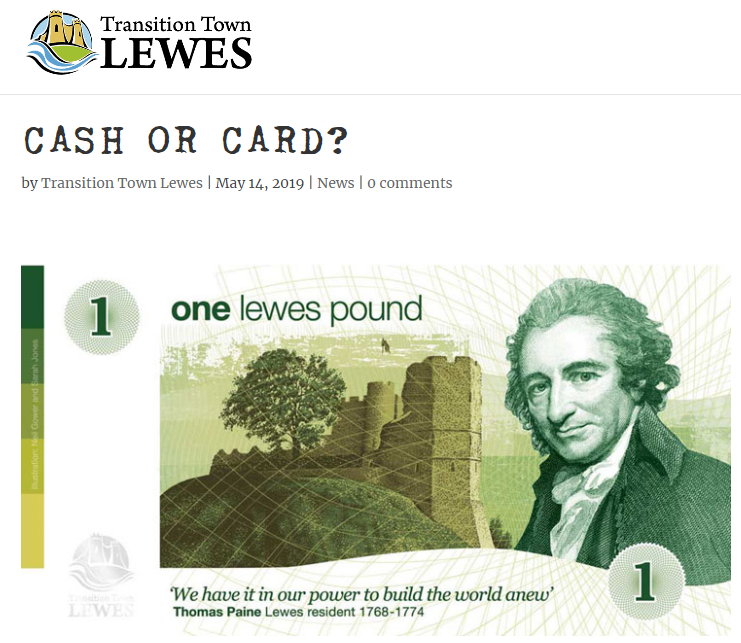 Have a read of this very interesting article on <a href="/TTLewes/">TT Lewes</a> by <a href="/SusanGPMurray/">Susan Murray</a>, highlighting the pros and cons of ways of paying and what they mean for people and planet.
transitiontownlewes.org/cash-or-card/ 
"What’s best for you and other people, for the town, and for the environment?"