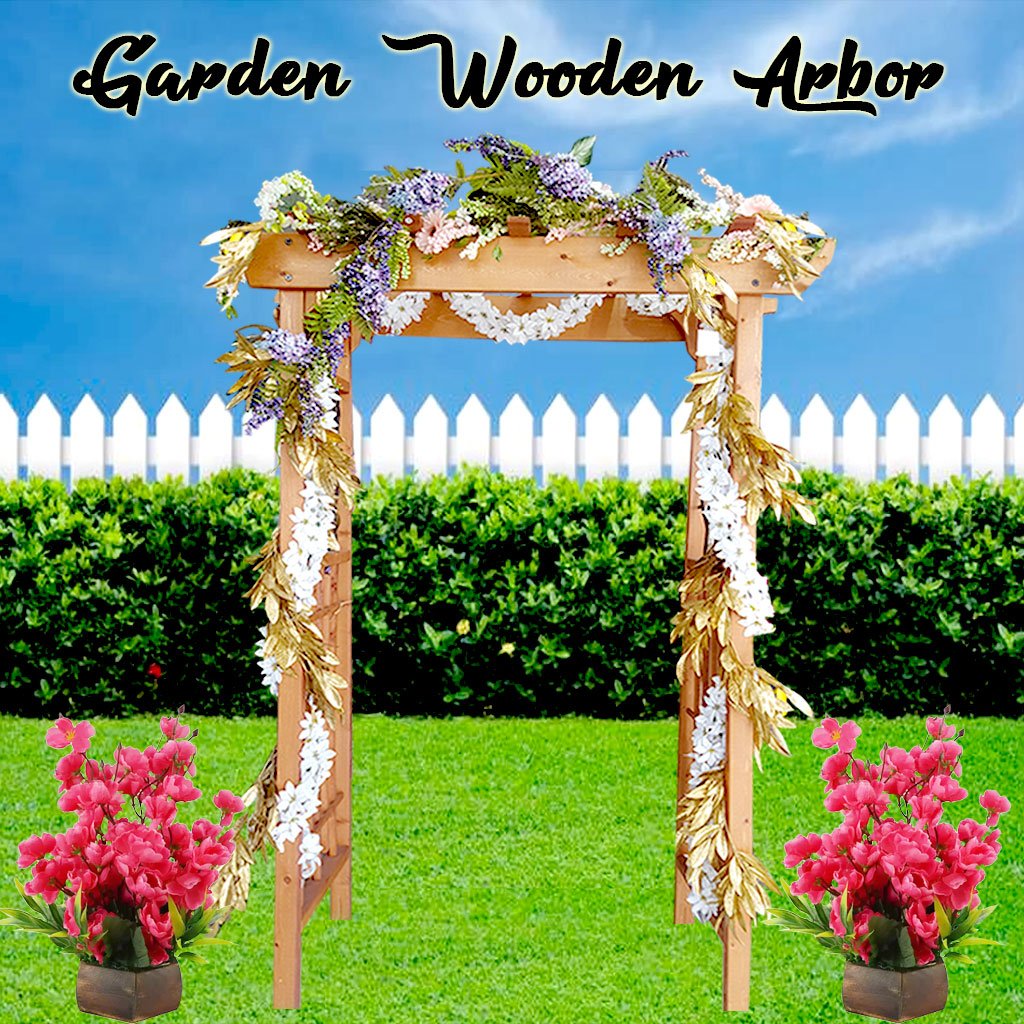 Having a nice view in your porch or Garden? add this arch out there and make those flowers tangle up together to make it such a site. This gorgeous wooden Arbor is just right for your site. Visit us at Creative Minds Home Decor! #creativeminds #weconnecttheworldwithcreativity