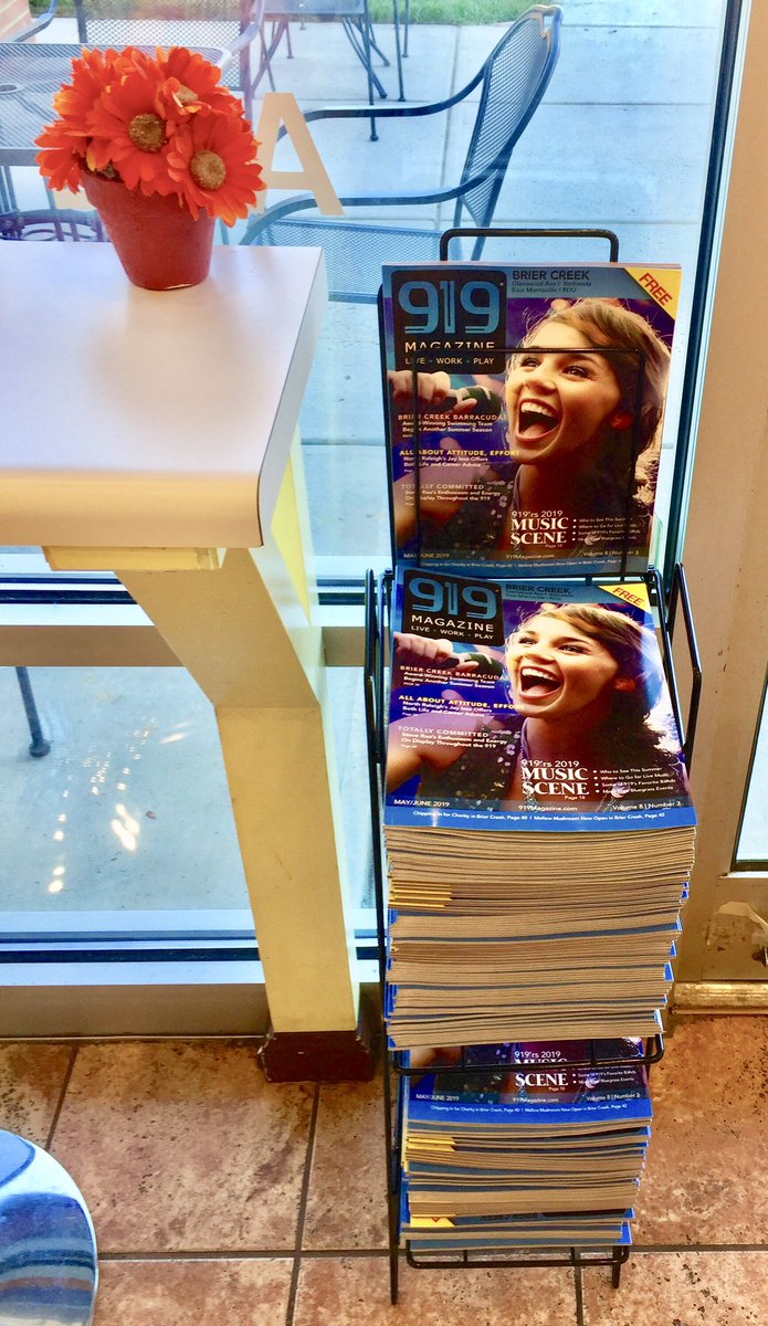 919Magazine's tweet photo. NEW location ALERT: pick up your favorite hometown magazine-919 Magazine at our community partners YOPOP- in Brier Creek. Taste their incredible flavors, healthy choices and gluten free options + gourmet coffee &amp; breakfast items. We are 9️⃣1️⃣9️⃣ and we #fuelcommunity https://t.co/LEhwG4I9Ax
