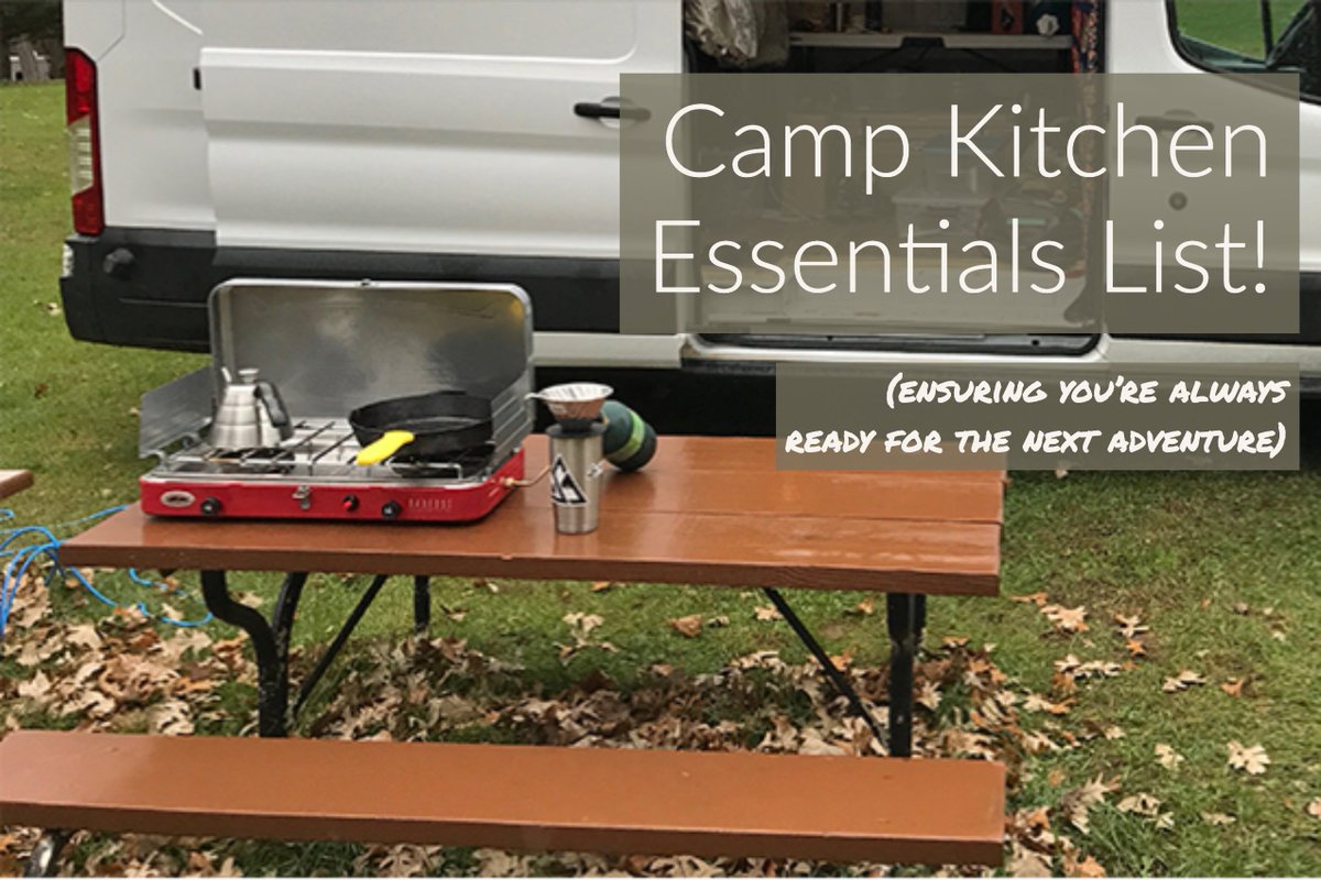seekdrygoods's tweet photo. Never forget another kitchen/cooking item again! This list has it all; just store everything in a box or your van kitchen and you're set... https://t.co/aWZrnD0Pta https://t.co/NztNeEyQO5