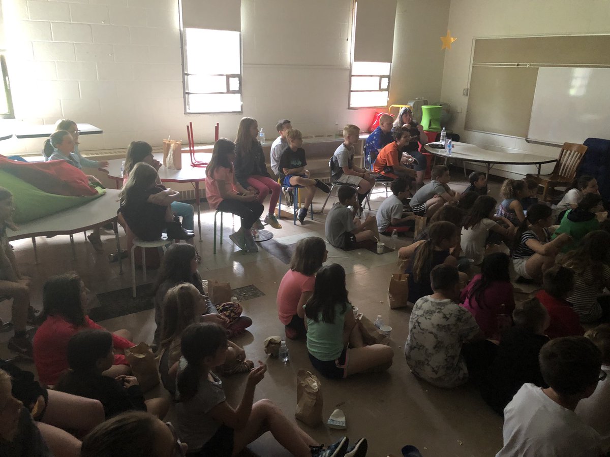 Movie, popcorn and slushees - what a great way to start our last day in 3rd Grade!  Thank you to our wonderful parents for planning this! #MB <a href="/MrBuemi/">Brian Buemi</a>