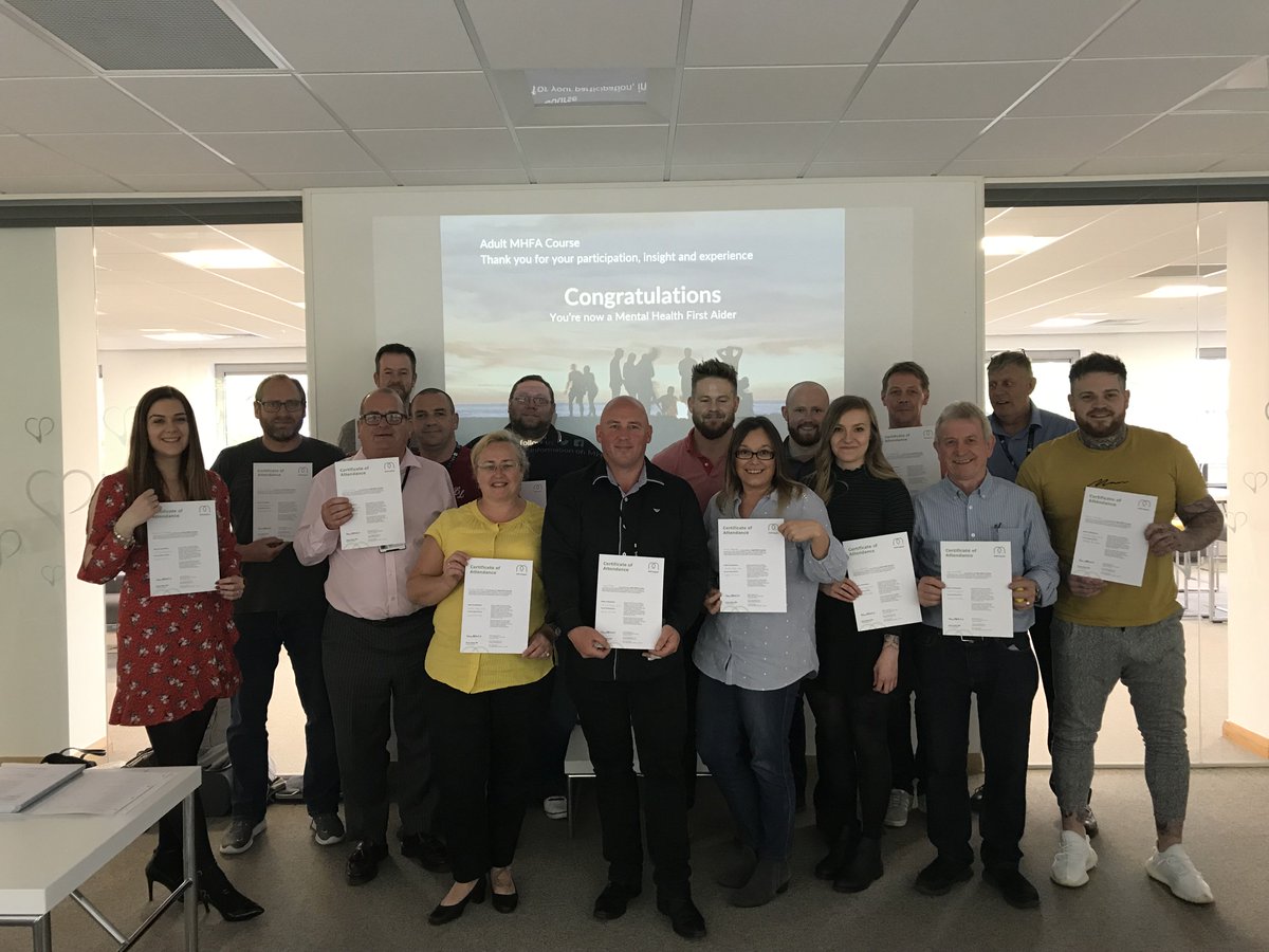 ArcusFM's tweet photo. Here's our first cohort of Mental Health First Aiders. A big thank you to Kerrie @benefitHW who provided us with lots of important guidance on creating a healthy workplace.
#mentalhealth #wellbeing #onearcus #arcusfm https://t.co/UdE5fpHrQD