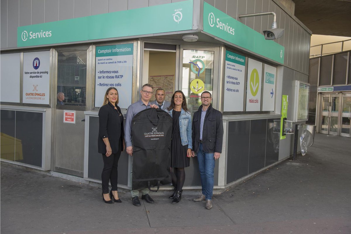 Nouveau Qorner de quartier au point info RATP de la gare routière Neuilly Plaisance - sortie RER A !🎈
Déposez &amp; récupérez votre pressing sur votre trajet domicile-travail !👔👗
Service accessible sur l'app Quatre Épingles et réalisé par  par vos artisans de quartier. #RATP #QVT