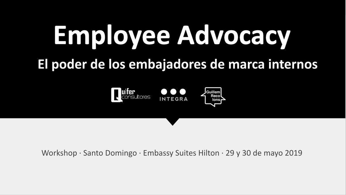 GuillemRecolons's tweet photo. Preparando junto a @NanVazy y @QuiferConsult el Workshop de 12 horas de #EmployeeAdvocacy en el marco de la #BrandingWeekRD https://t.co/DMLtT7WKr6