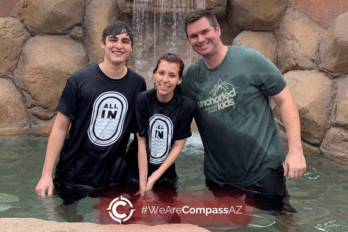 compassazchurch's tweet photo. Let’s celebrate with Paul Nogales, Shay Spidle, Alexander Ochoa, and Ashley Cook. #WeAreCompassAZ #baptismsCCC https://t.co/UJXB6T0hUN