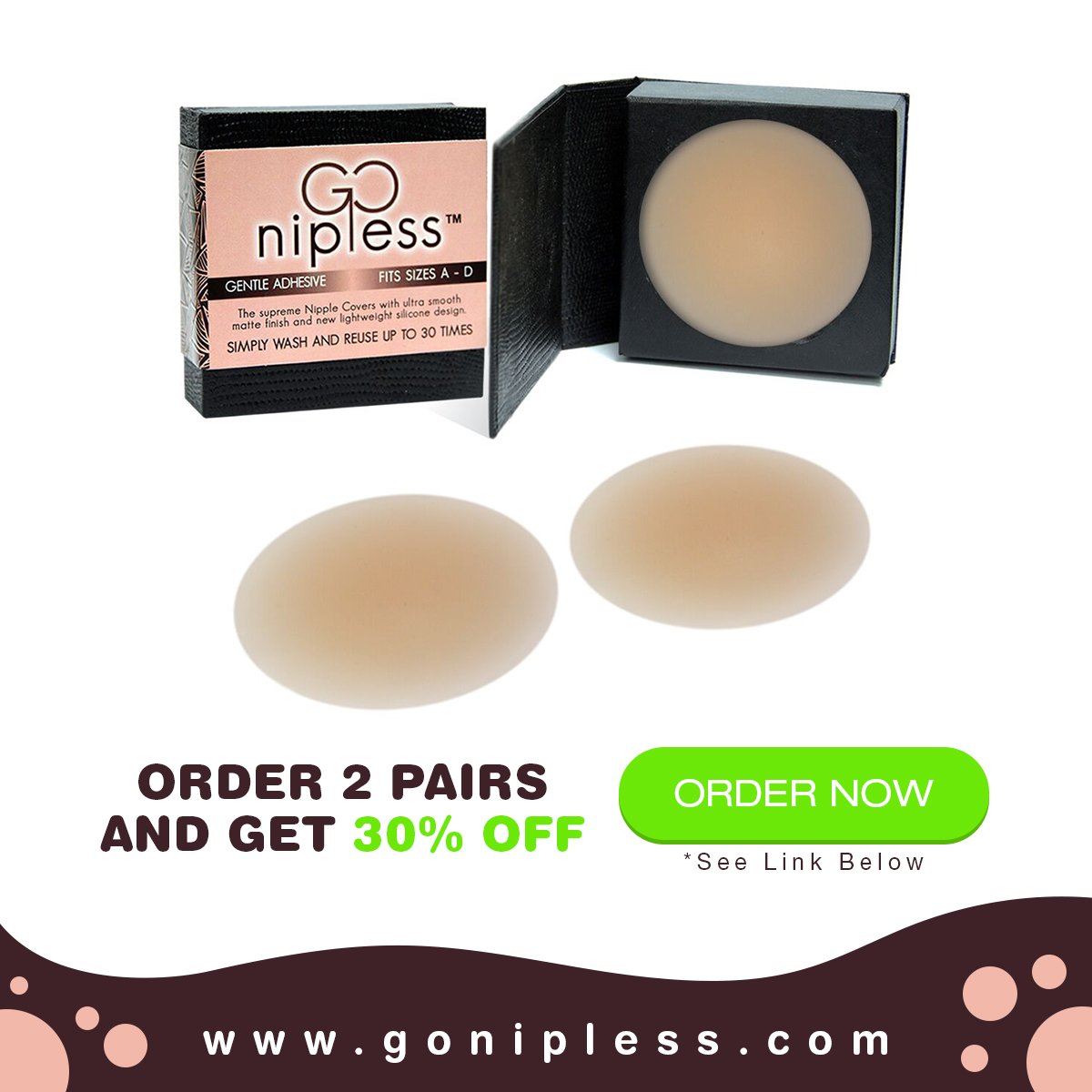 GoNipless's tweet image. Get 2 pairs of Go Nipless and enjoy a 30% off discount!

Order online now: gonipless.com/storefront

#30%offdiscount #gonipless #nipplecover #braless #comfort #upto8hours #absolutecoverage #lightweight #forwomenbywomen
