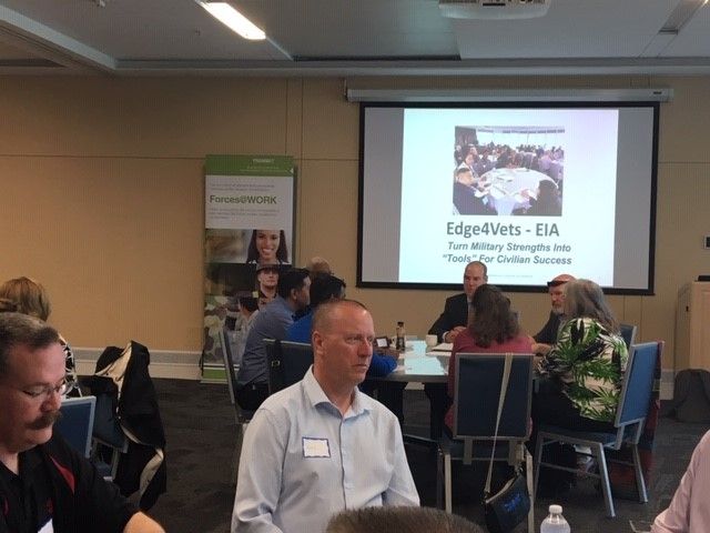 ProspectEmploy's tweet photo. Forces@WORK was at the Edmonton International Airport working in collaboration with #Edge4Vets as they run their first Veterans Workshop in Canada after nearly 9 years expanding their network through the airports in the US. https://t.co/RyJRC7xpNX