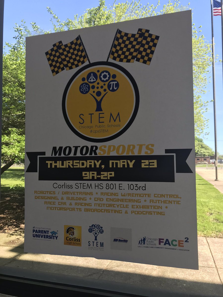 JessicaMahon314's tweet image. Who is excited to be at Motorsports Day at Corliss today with our amazing @ChiPubSchools STEM students?!  Principal Muhammad is! #cpsSTEM #TheBestAreWithCPS