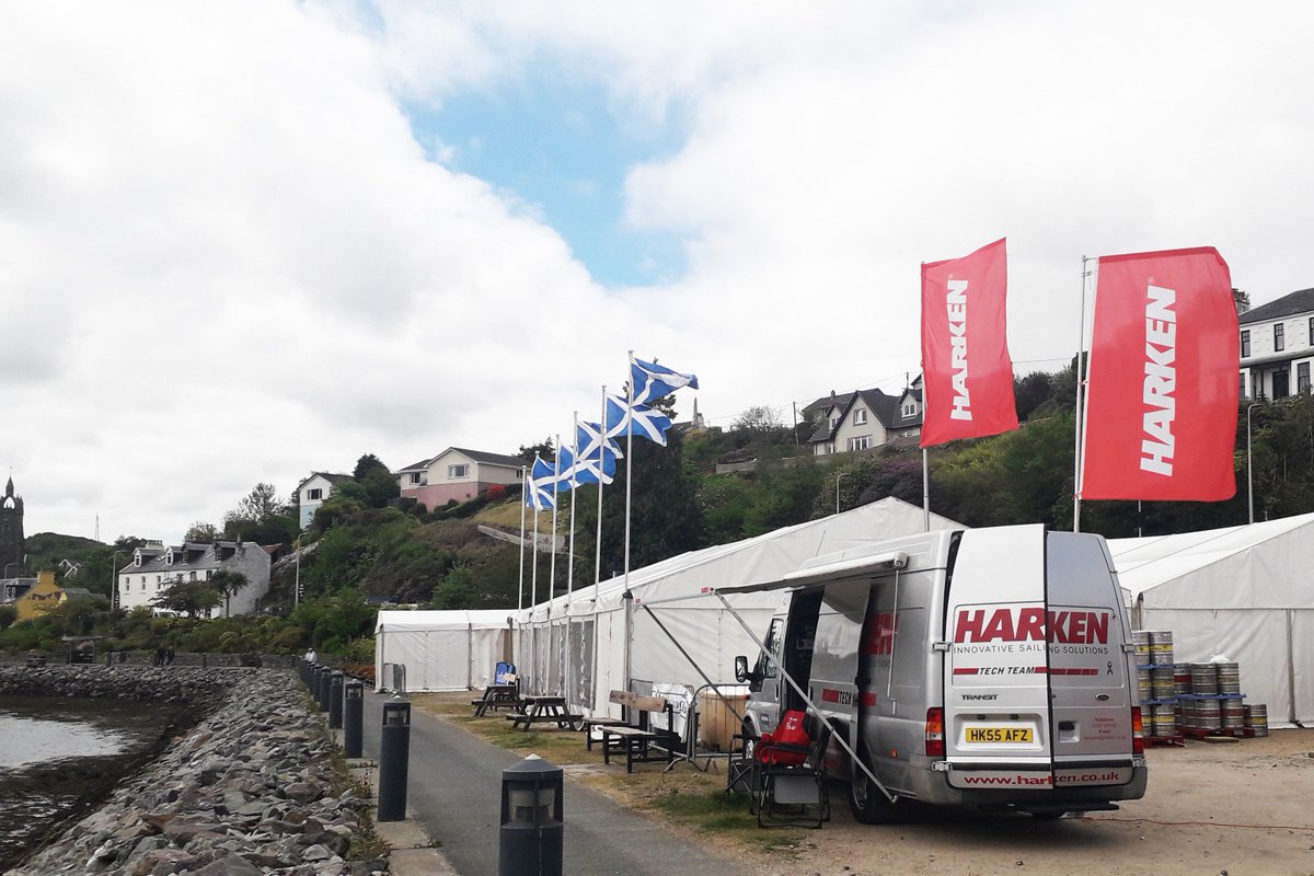 Our <a href="/harkentechteam/">Harken Tech Team</a> regatta van is now set up and ready for the <a href="/ScottishSeries/">Scottish Series</a>! Make sure you pop by the van with any tech questions you may have throughout the event... and good luck to all the competitors! #atthefront #maninthevan #techsupport