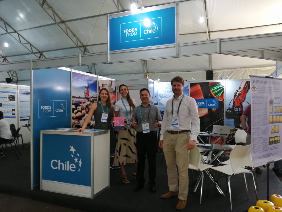 PathologyFish's tweet photo. Con gran éxito se llevó a cabo la participación de #VeHiCe Spa en la Feria Internacional de Acuicultura, AQUISHOW, Brasil 2019, en la ciudad de Santa Fé do Sul entre 14 y 17 de mayo. Gracias a #ProChile por habernos apoyado. https://t.co/2EzfaxXEtG