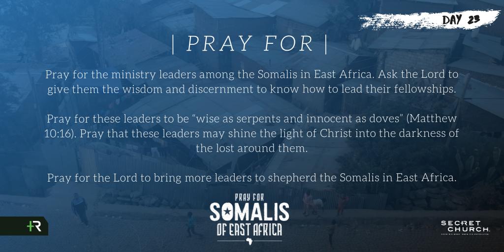 FollowRadical's tweet photo. One Somali believer shares, “One day I read a letter of a missionary asking people to pray for ministry workers among Somali people and I thought: ‘This prayer is for me! I am the one to minister to Somalis.’” #SecretChurch19 https://t.co/h0N78GRaBI