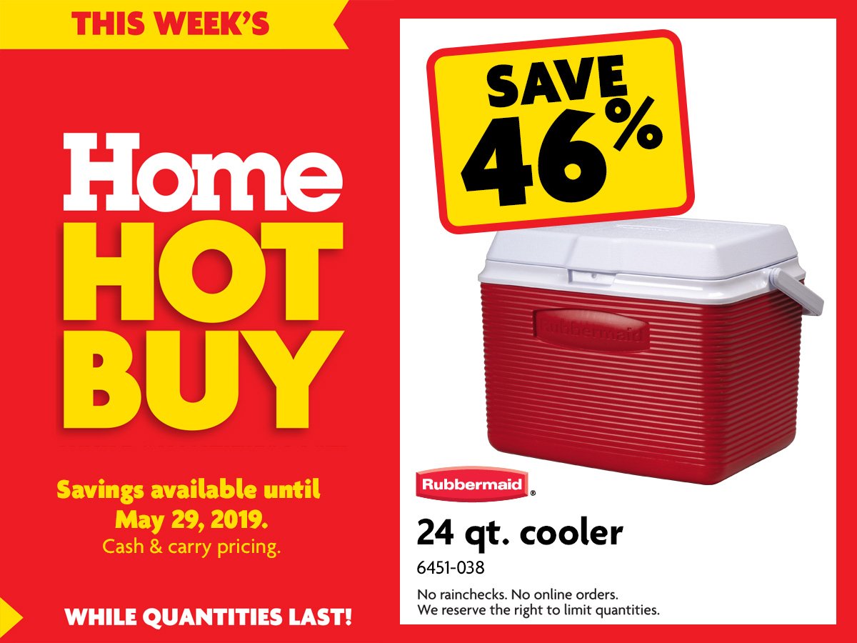 Rubbermaid Victory Cooler - 24 qt.