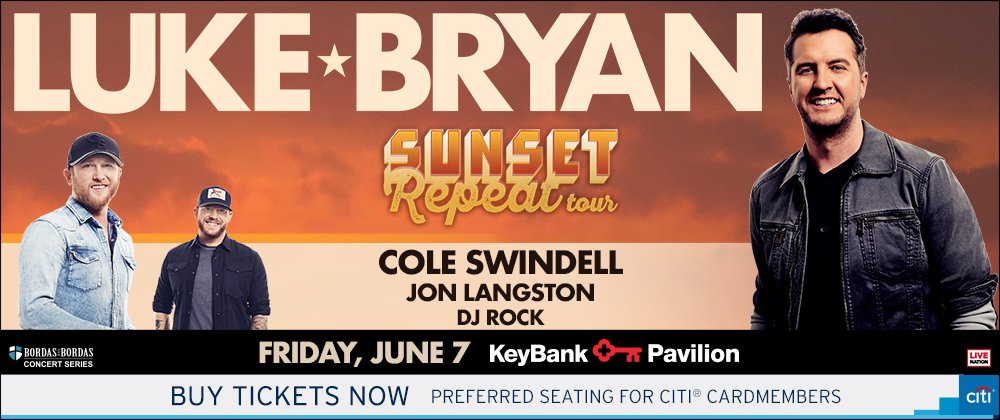 Diehl Mitsubishi wants to send you and a friend to see Luke Bryan at KeyBank Pavilion Fri. June 7! 

Stop in to test drive any new Mitsu before May 31 to enter! #SunsetRepeatTour ow.ly/wc5a30oKEYJ