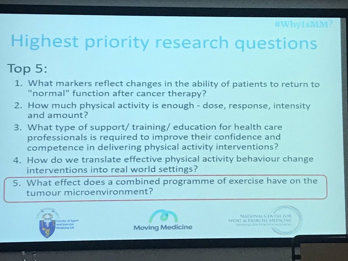 AinsleaCross's tweet photo. Mhairi Morris outlines priorities in cancer oncology - we need to tackle challenges in translating behaviour change evidence into practice, with appropriate tailoring to the individual #WhyisMM #MovingMedicine https://t.co/QUZ8u6lQ4E