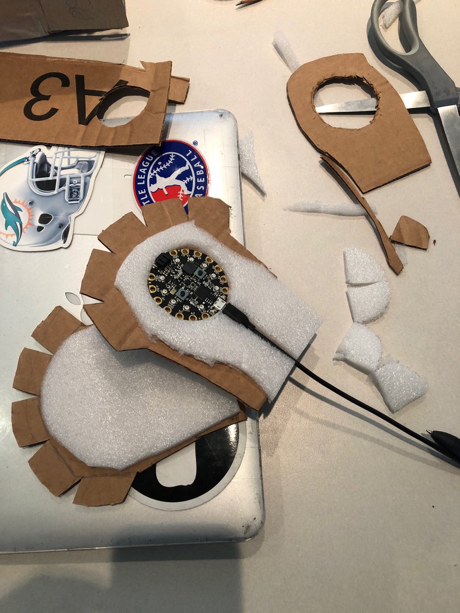 smtibor's tweet image. This 6th grade student project is inevitable. #pythonhardware @adafruit #edtech #pythonedu #pbl