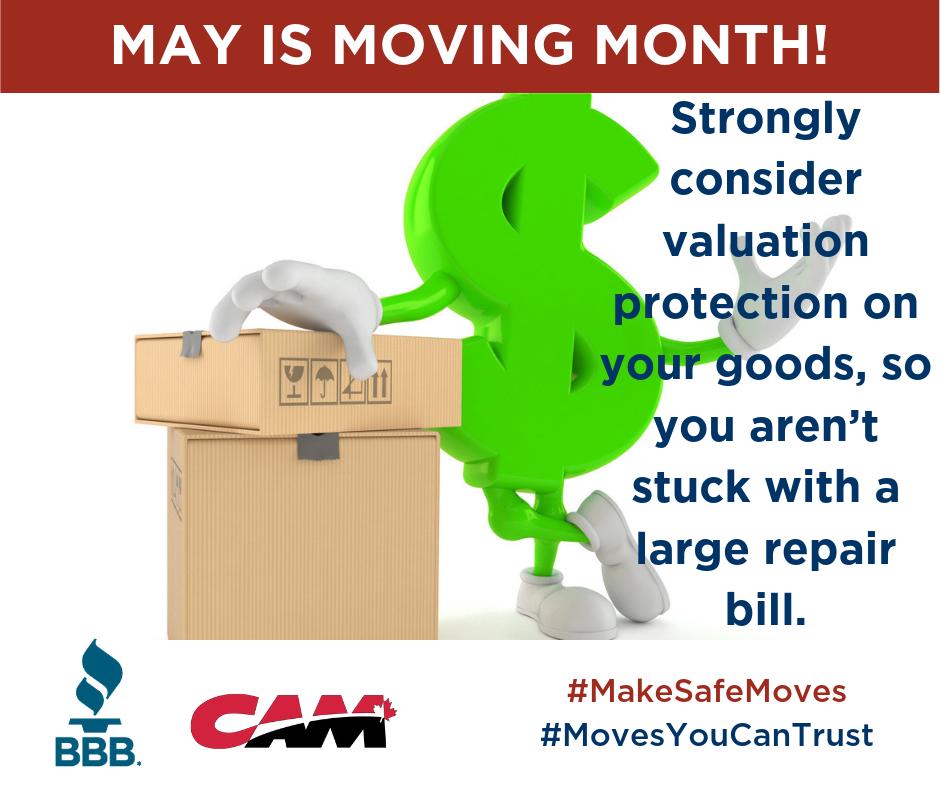 BBBCentralON's tweet photo. Strongly consider valuation protection on your goods, so you aren't stuck with a large repair bill!
.
.
#bbbcentralon #makesafemoves #movesyoucantrust #betterbusinessbureau #movingmonth #movers #moving #ontariomovers https://t.co/taWTgCyjBH