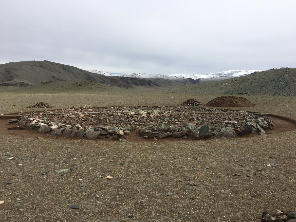 Хүрлийн үеийн оршуулгын ховор дурсгалыг манай археологчид илрүүлэн судалж эхлээд байна. #БаянӨлгий #ЦагаанАсга