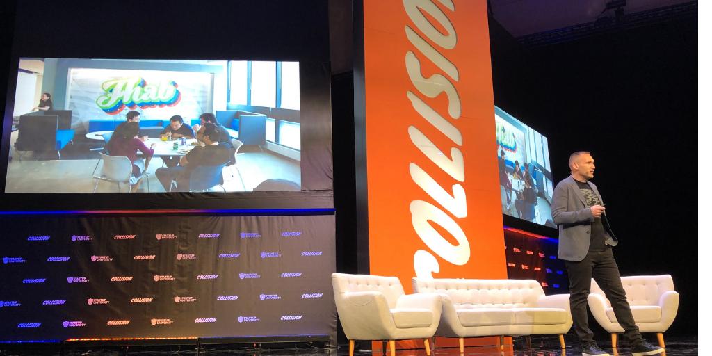 TradeRevTweets's tweet photo. #Confidence, #Culture and #Focus. What a session at #CollisionConf from our CTO and Co-Founder @mdotdras on the lessons he Learned founding TradeRev. https://t.co/tgCtKcRnD2