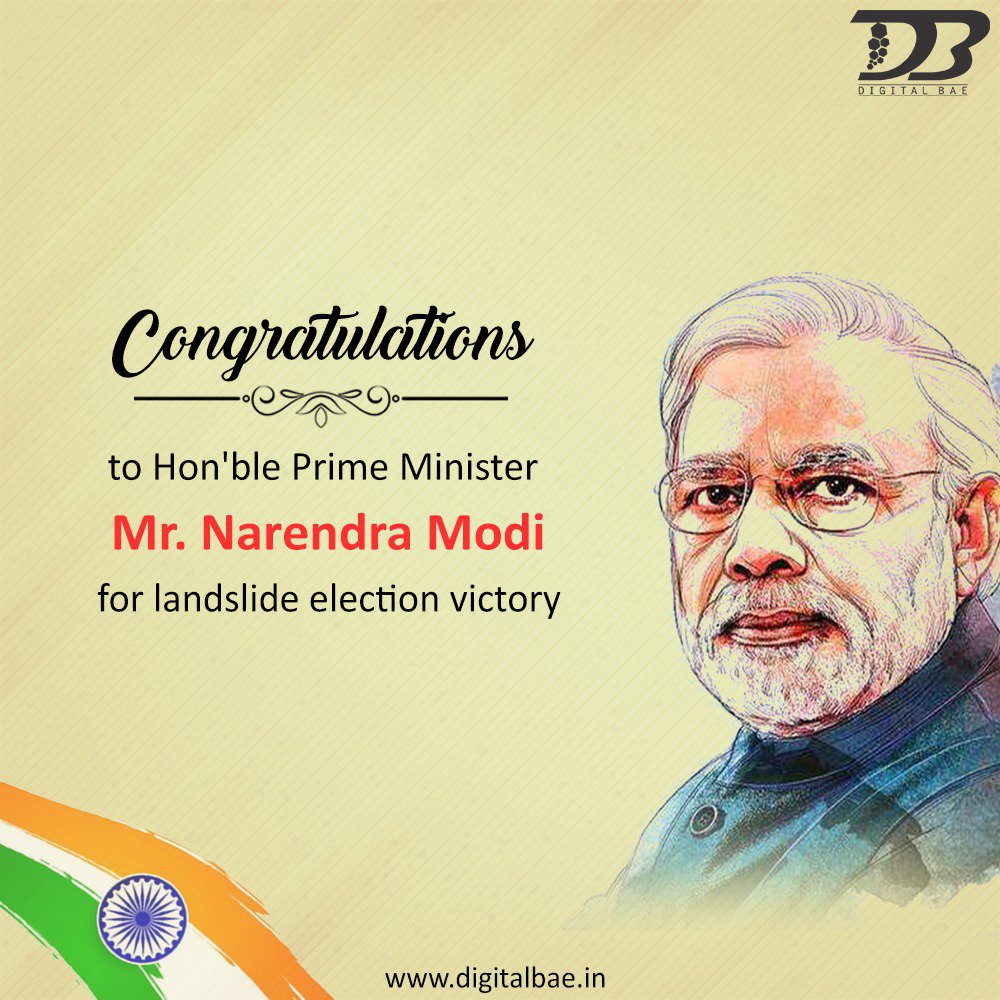 PRVentures's tweet photo. Heartiest congratulations to Hon'ble Prime Minister Mr. #NarendraModi @narendramodi &amp; entire nation on this glorious win. We together look forward for digitally strong &amp; powerful India. #VijayiBharat #ModiAaGaya #ElectionResults2019 #IndianElections2019 #ModiReturns https://t.co/Rzlxkg1Vd9