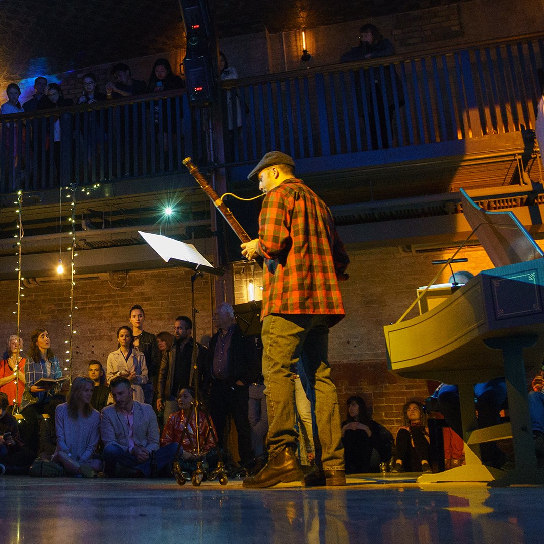 #ThrowbackThursday to 2017 with bassoonist Dominic Teresi, who will perform tonight on the dulcian (the father of the bassoon).

Advance tix for tonight's concert are on sale until at 1pm, and they are selling quickly! $20 advance, $25 door at <a href="/BurdockBrewery/">Burdock</a>  Music Hall.