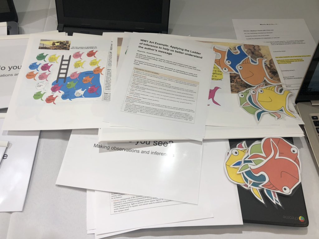 MrsStoneRocks's tweet photo. Sharing #IntegrativeThinking strategies and examples today #HDSBInnovates @ChpsMilton @CHPSLibrary #shareyourshift #ladderofinference @HDSB_TheShift @RotmanIThink #propro @PeacebuildersCA https://t.co/sxi7hdaRzO