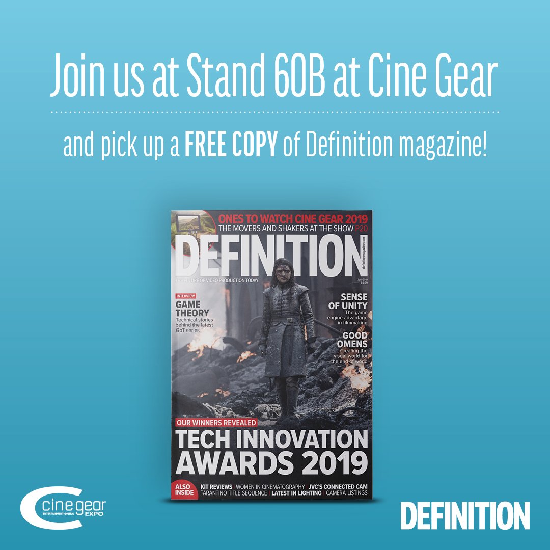 definitionmags's tweet photo. Since 1996, @cinegearexpo has grown to become the premier event for the #technology, #entertainment and #media industry. This year’s event commences 30 May and we’ll be there too! To register to attend, visit https://t.co/EvPVCNn3hG #2019CineGearExpoLA #definitionmagazine https://t.co/LHmA11r3CI