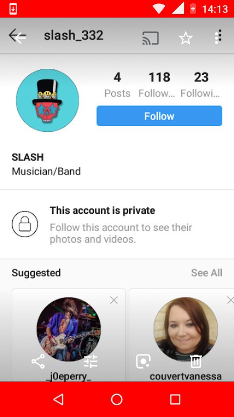 Guys if ur on Instagram please report and block this idiot he's pretending he's slash. Please rt