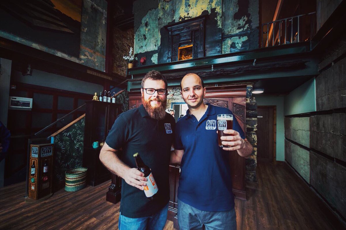 TreatyCityBrew's tweet photo. Thanks to everyone who came to our launch party last night 🍺. What a way to open the brewery! We even trended on Twitter 😀. Thanks for your continued support. We open to the public at 12 noon tomorrow. Tours can be booked now via our website. Lets do this 🍺
#TreatyCityBrewery https://t.co/aZPirjUrhF